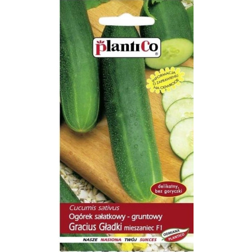 Ogórek gruntowy Gracius Gładki F1 5 g PlantiCo
