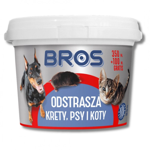 BROS - Odstrasza krety, psy i koty 450 ml