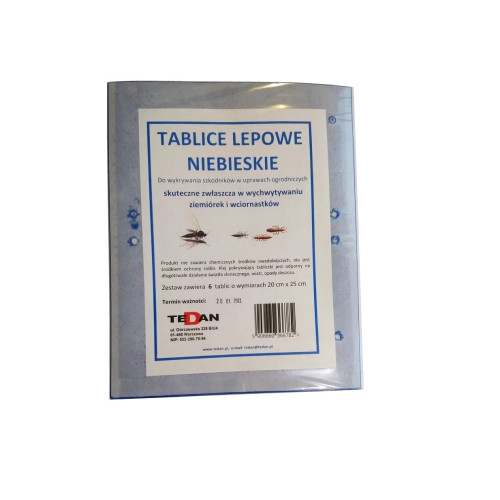 TED - TABLICE LEPOWE NIEBIESKIE 6szt