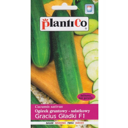Ogórek gruntowy Gracius Gładki F1 5 g PlantiCo