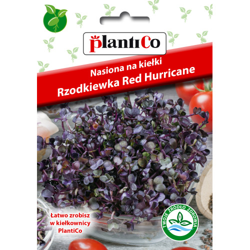 Nasiona na kiełki Rzodkiewka czerwona 10g PlantiCo